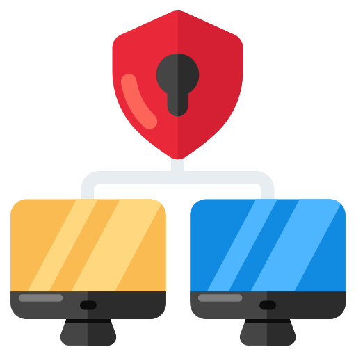 seguridad de la red icono gratis