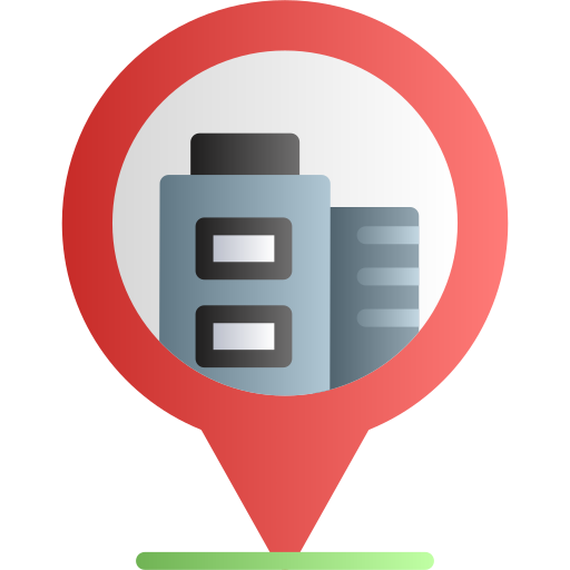 ubicación del hotel icono gratis