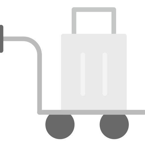 Багажная тележка бесплатно иконка