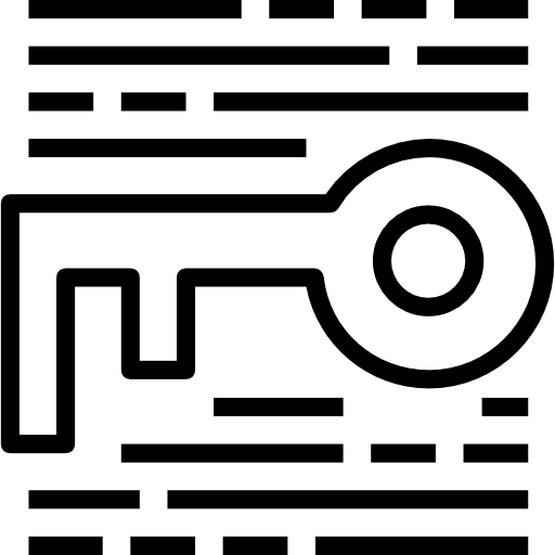 palabra clave icono gratis