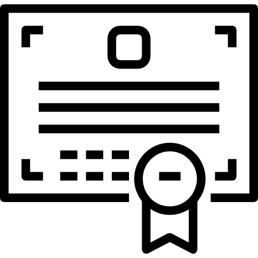 certificación icono gratis