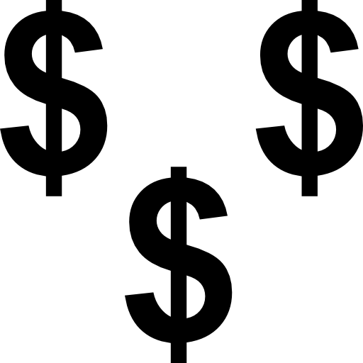 dollarsymbol kostenlos Icon