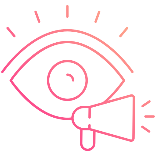 visión icono gratis