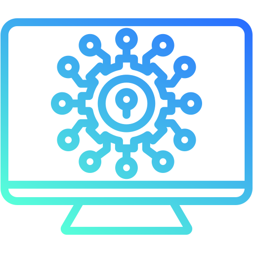 la seguridad cibernética icono gratis
