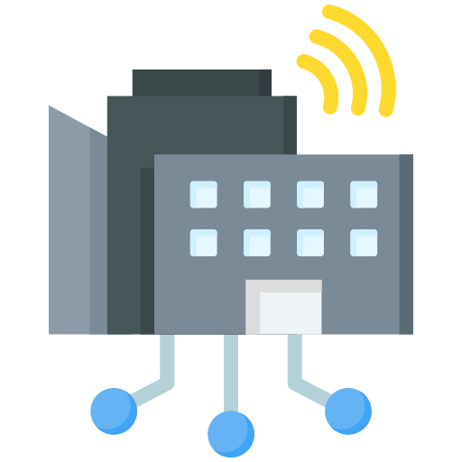 ciudad inteligente icono gratis