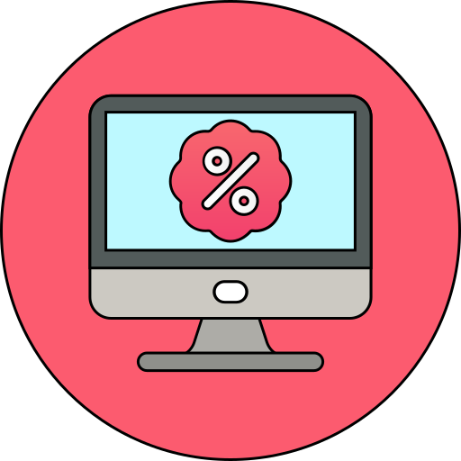 Percentage free icon Percentage free icon