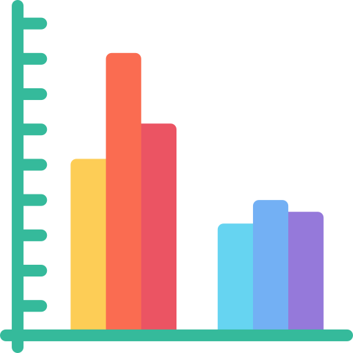 Gráfico de barras grátis ícone Gráfico de barras grátis ícone