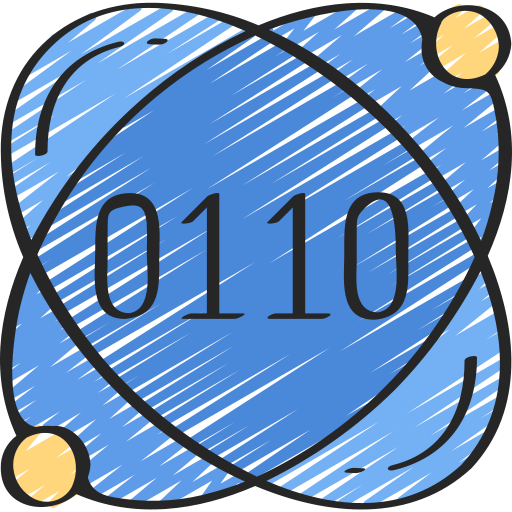 Código binario icono gratis