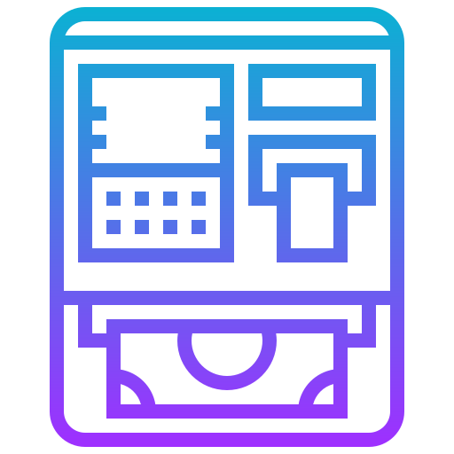 Cajero automático icono gratis