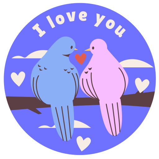 Birds free sticker