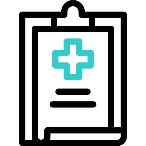 historial médico icono gratis