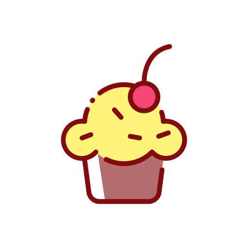 Cupcake Good Ware Lineal Color icon