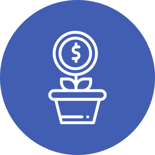 planta de dinero icono gratis