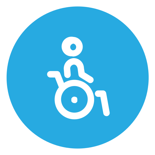 silla de ruedas icono gratis