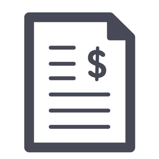 factura icono gratis