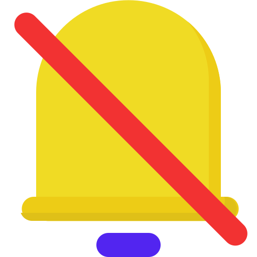 notificación desactivada icono gratis