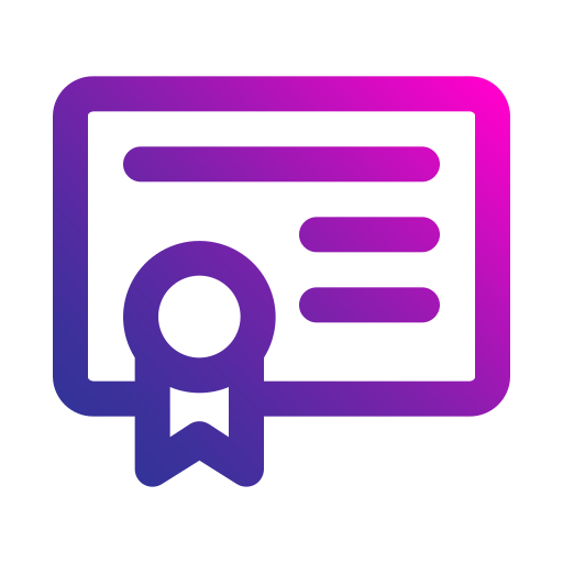 certificado icono gratis