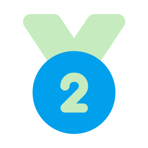 medalla de plata icono gratis