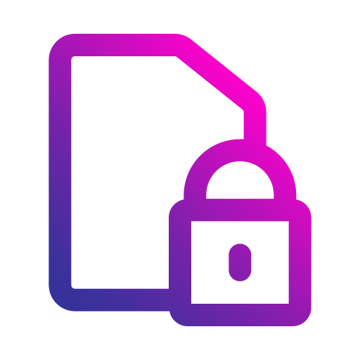 seguridad de datos icono gratis