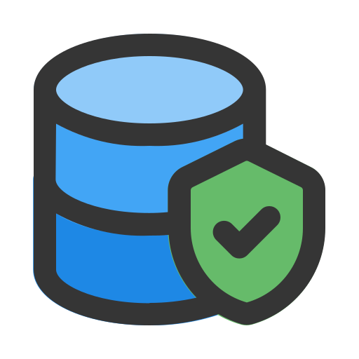 seguridad de la base de datos icono gratis