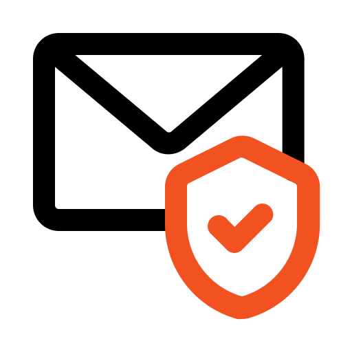 correo seguro icono gratis