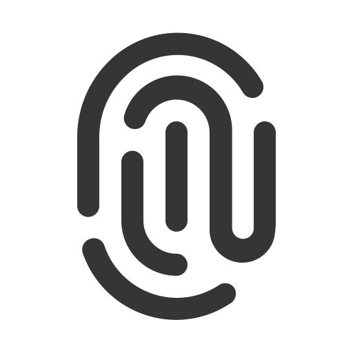 huella dactilar icono gratis