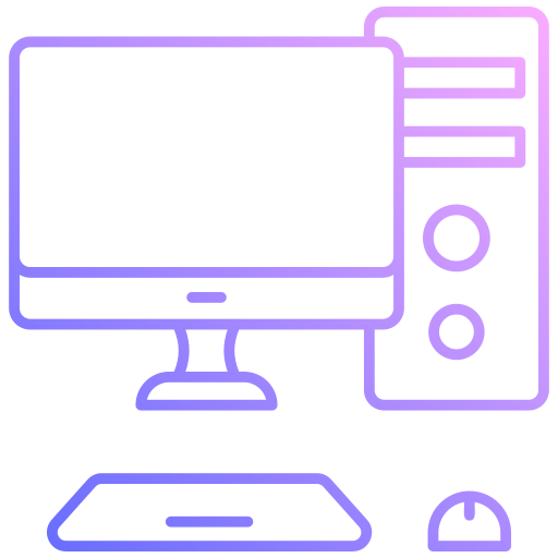 computadora de escritorio icono gratis