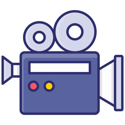 cámara de video icono gratis