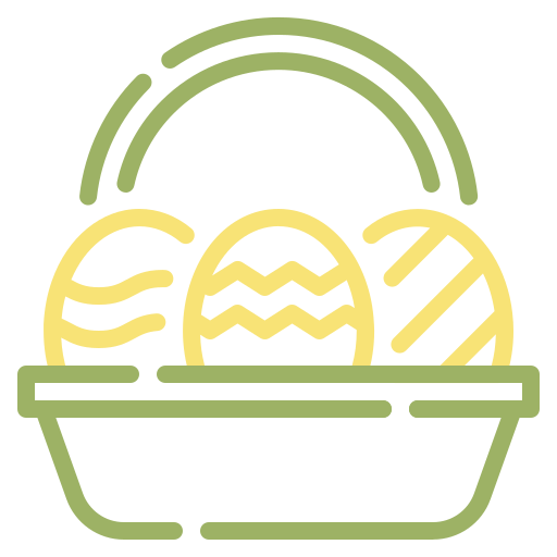 canasta de pascua icono gratis