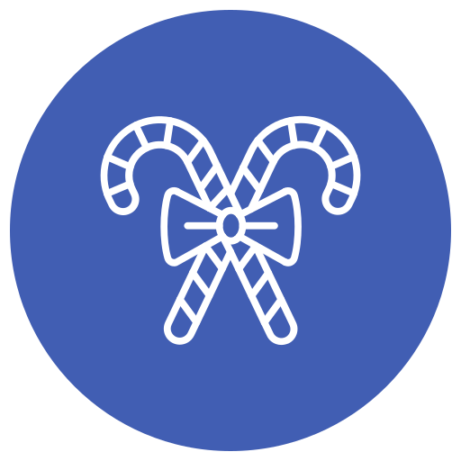 bastón de caramelo icono gratis