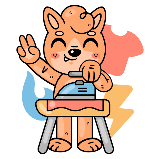 Iron free sticker