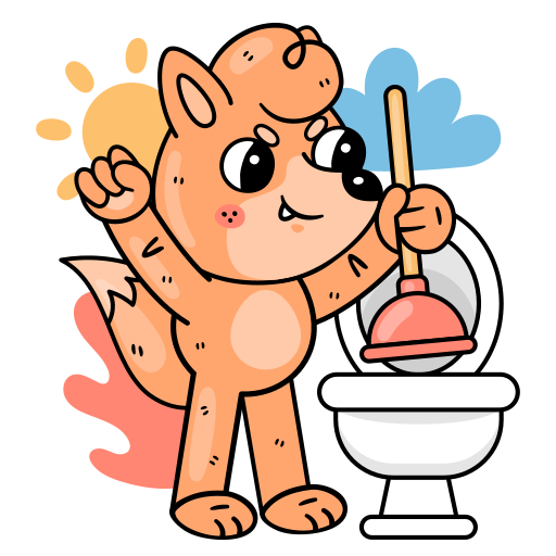 Toilet free sticker