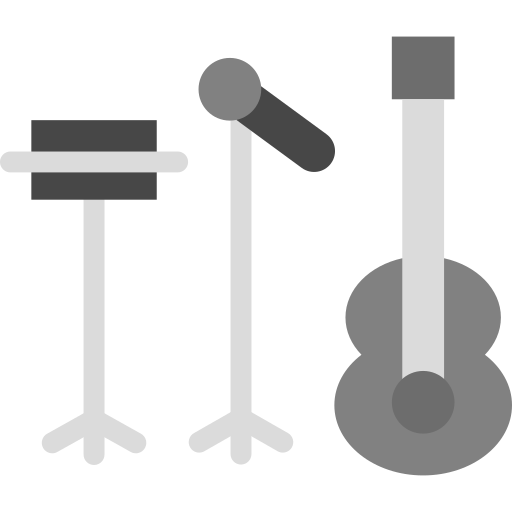 música en vivo icono gratis