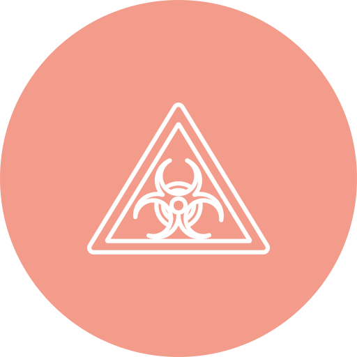 riesgo biológico icono gratis