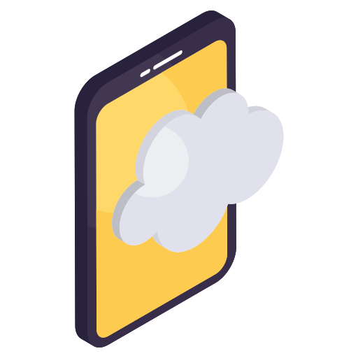 nube móvil icono gratis