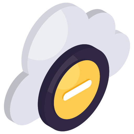 quitar nube icono gratis