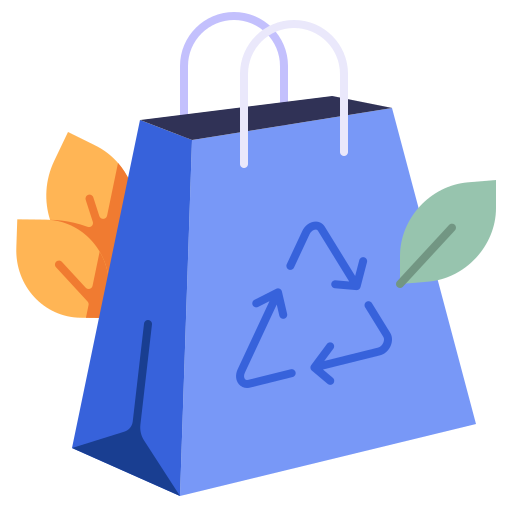 bolsa de reciclaje icono gratis