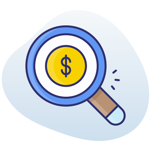 buscar dinero icono gratis