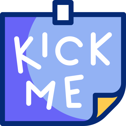 Kick me - Free birthday and party icons