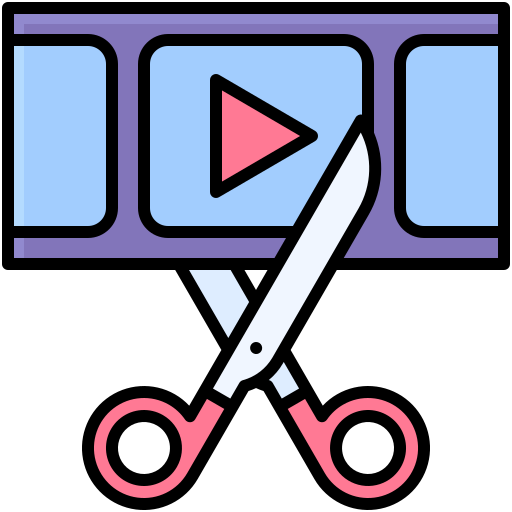 edición de video icono gratis