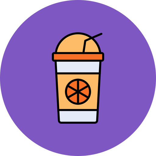 zumo de naranja icono gratis