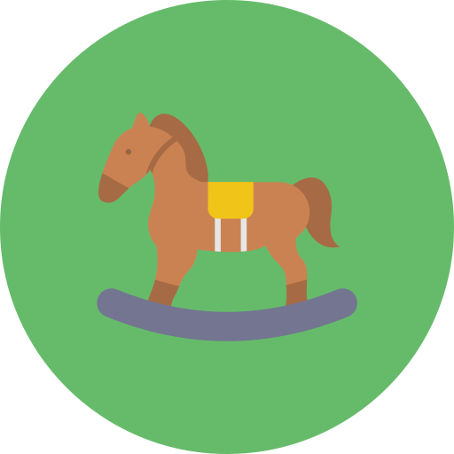 juguete de caballo icono gratis