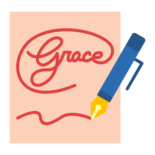 caligrafia icono gratis