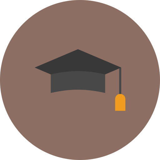 sombrero de graduacion icono gratis