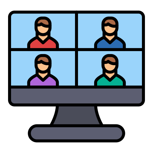 video conferencia icono gratis