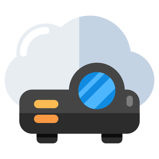 proyector de nube icono gratis