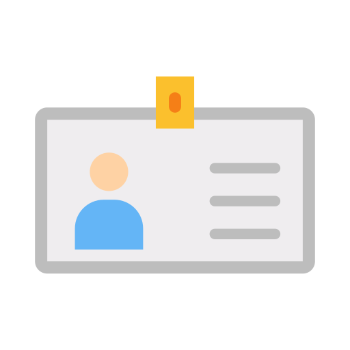 tarjeta de identificación icono gratis