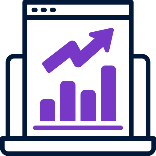 análisis de mercado icono gratis