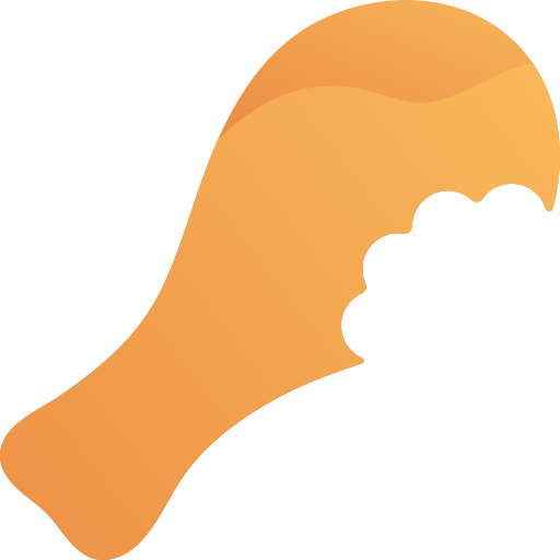 pierna de pollo icono gratis