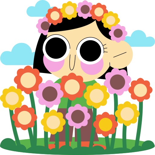 flores grátis figurinha